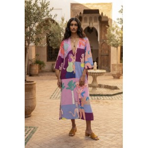 Aenao Pink Island Kimono/Φόρεμα