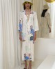 Aenao Three Beige Kimono/Φόρεμα
