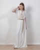 Aggel Maxi Φόρεμα Με Πλεκτές Λεπτομέρειες Ivory