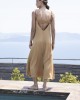 Aggel Midi Φόρεμα Με Πλεκτές Λεπτομέρειες Summer Camel