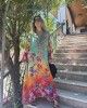 Aisha Dress Aisha Long Rainbow Flowers Φόρεμα/Καφτάνι