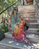 Aisha Dress Aisha Long Rainbow Flowers Φόρεμα/Καφτάνι