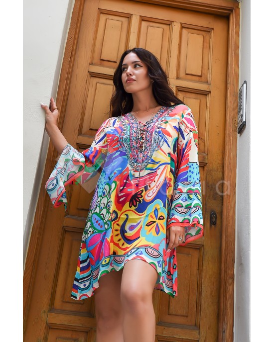 Aisha Dress Aisha Short Abstract Φόρεμα