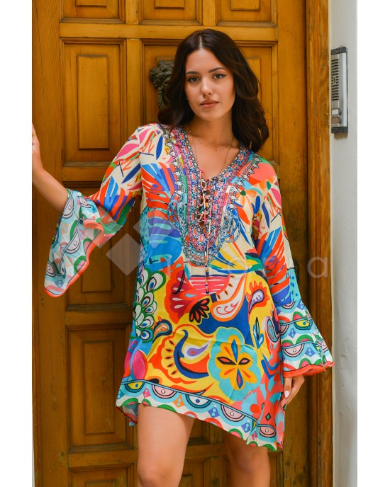 Aisha Dress Aisha Short Abstract Φόρεμα