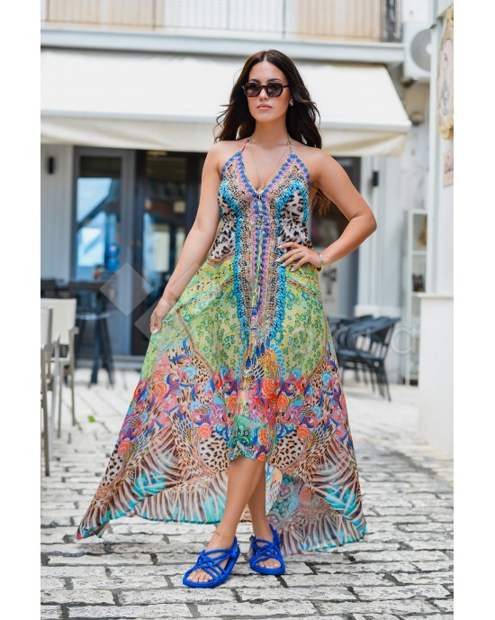 Aisha Hi Lo Dress Long Paradise  Φόρεμα