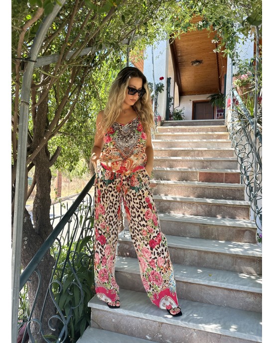 Aisha Jhoanna Leopard Παντελόνι