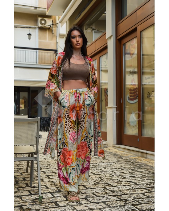 Aisha Kimono Nayla Long Capo Verde Κιμονό