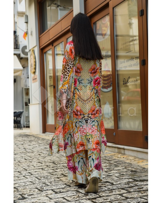 Aisha Kimono Nayla Long Capo Verde Κιμονό