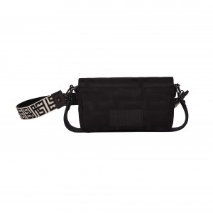 Ames Troy Multicolor Full Black Τσάντα Ώμου