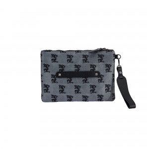 Ames Kleos Mino Lurex Silver Φάκελος Χειρός