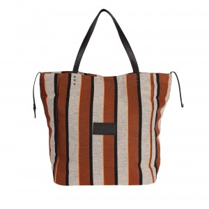 Ames Nostos 3D MIno Stripes Orange Τσάντα Ώμου