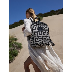 Ames Olyfos Medium Beige Black Τσάντα Πλάτης