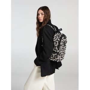 Ames Olyfos Medium Beige Black Τσάντα Πλάτης Ames Olyfos Medium Beige Black Τσάντα Πλάτης