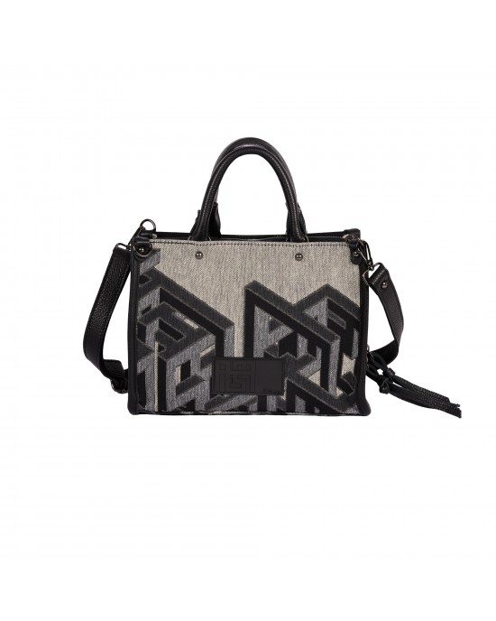 Ames Thalos Small 3D Labyrinth Grey Τσάντα Χειρός