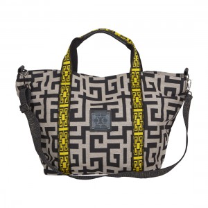 Ames Theros Beige Black Τσάντα Ώμου