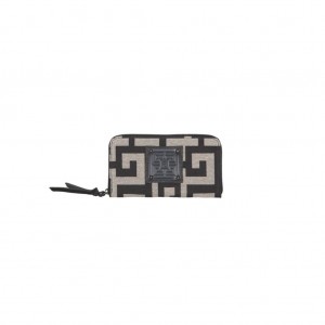 Ames Wallet Medium Beige Black Πορτοφόλι Ames Wallet Medium Beige Black Πορτοφόλι