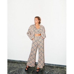 Ananke Diana Cotton Printed Παντελόνι