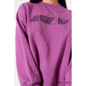 Aniye By Dafne Μακρύ Φούτερ Μοβ