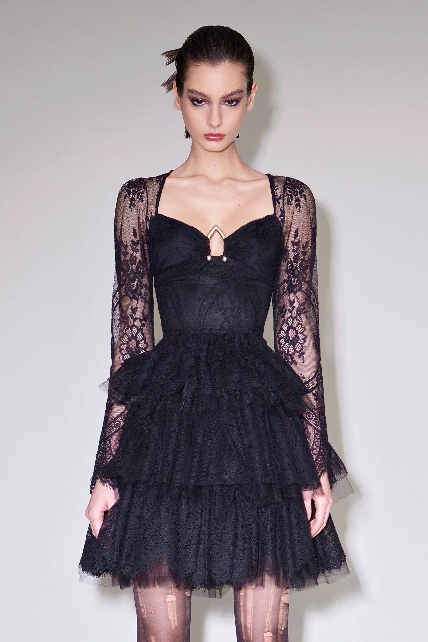 Tulle Aniye By Vestito Pizzo Nero Aniye By Abbigliamento Abiti
