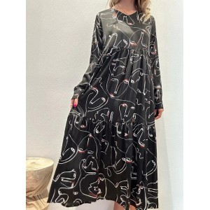 Anonyme Face Dazla Black Φόρεμα