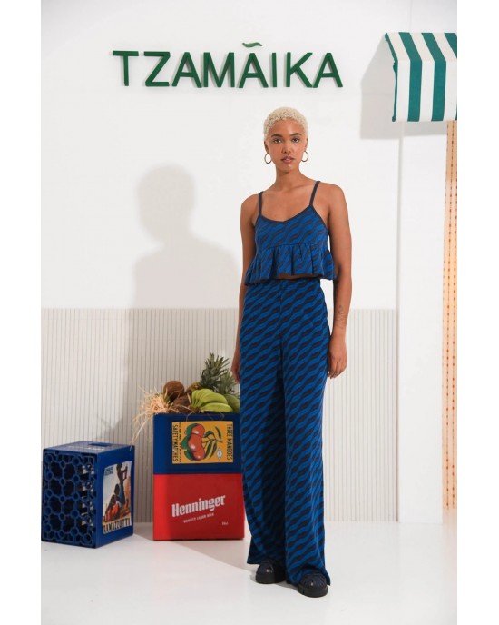 Arpyes Caribbean Knitted Blue Παντελόνι