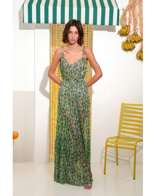 Arpyes Breeze Green Maxi Φόρεμα