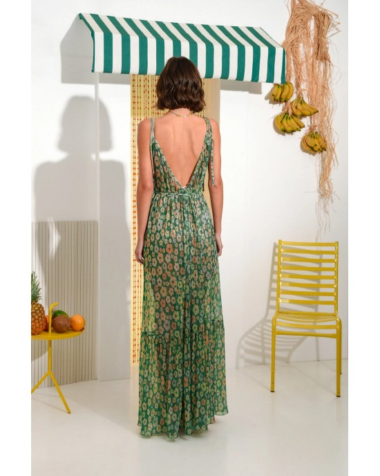 Arpyes Breeze Green Maxi Φόρεμα