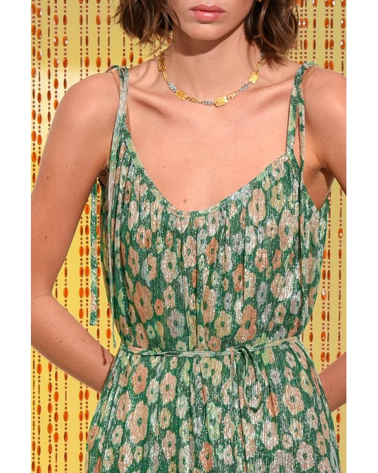 Arpyes Breeze Green Maxi Φόρεμα