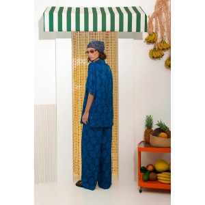 Arpyes Hibiscus Blue Παντελόνι