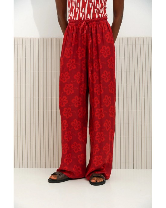Arpyes Hibiscus Red Παντελόνι