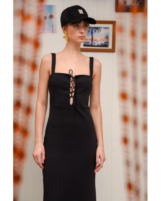 Arpyes Saltfish Maxi Black Φόρεμα