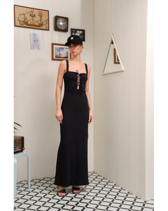 Arpyes Saltfish Maxi Black Φόρεμα