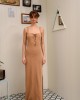Arpyes Saltfish Maxi Camel Φόρεμα