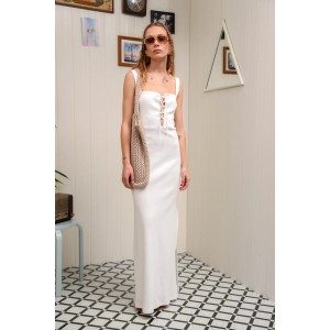 Arpyes Saltfish Maxi White Φόρεμα