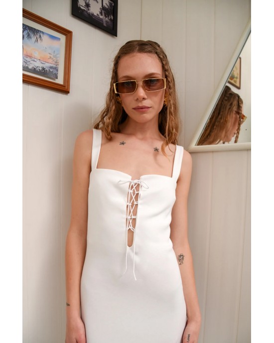 Arpyes Saltfish Maxi White Φόρεμα
