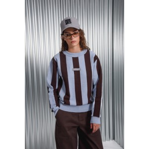 Arpyes Ichigo Ichie Knitted Light Blue/Brown Μπλούζα