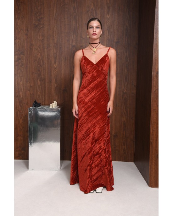 Arpyes Fearless Red Maxi Φόρεμα