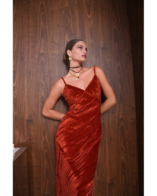 Arpyes Fearless Red Maxi Φόρεμα