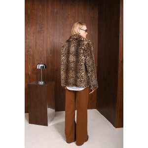 Arpyes It’s Complicated Faux Fur Leopard Τζάκετ