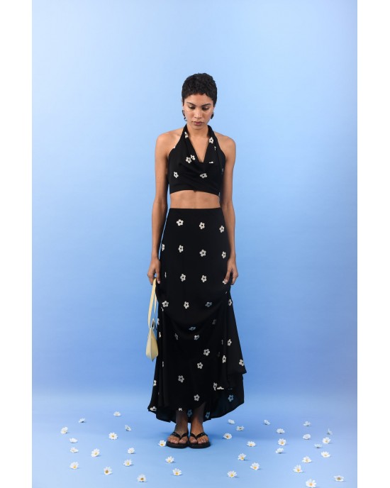 Arpyes Daisy Black Maxi Φούστα