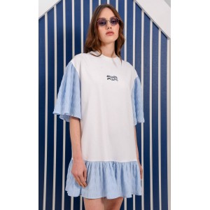 Arpyes Vamos Light Blue Mini Φόρεμα
