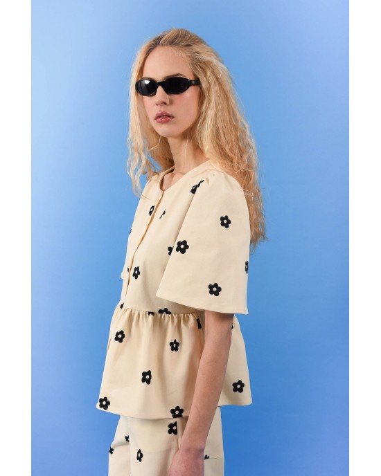 Arpyes Daisy Gabardine Black Μπλούζα