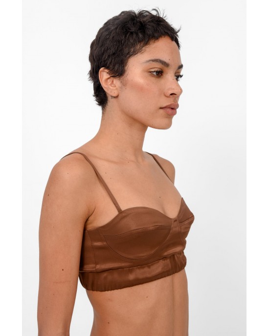 Arpyes Mellow Bra Brown Τοπ