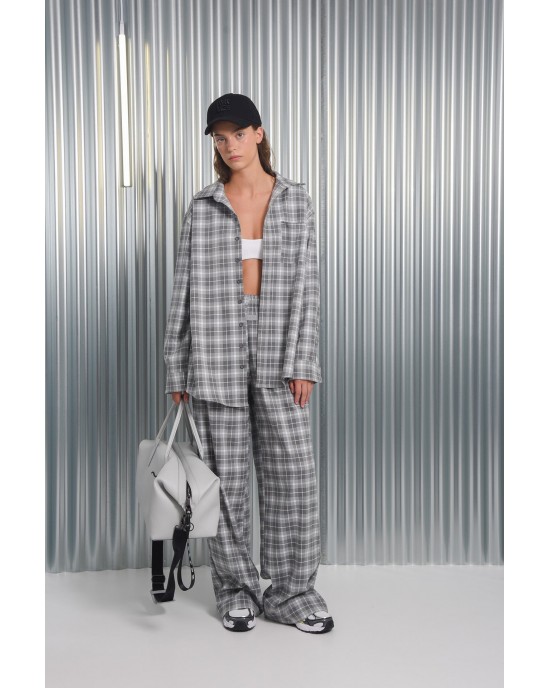 Arpyes Fortune Grey Check Παντελόνι
