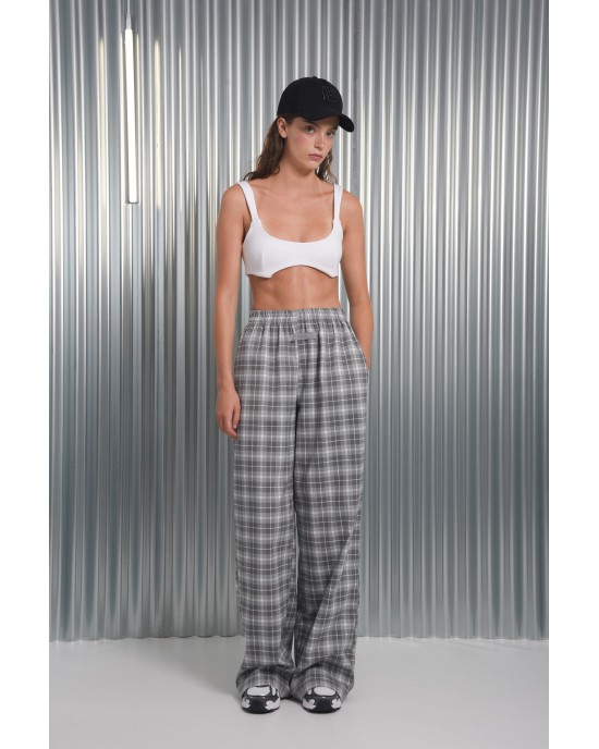 Arpyes Fortune Grey Check Παντελόνι