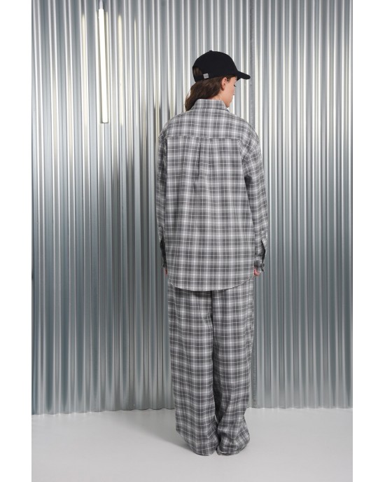 Arpyes Fortune Grey Check Πουκάμισο