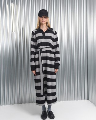 Arpyes Yamata Grey/Black Long Φόρεμα