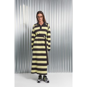 Arpyes Yamata Yellow/Brown Long Φόρεμα