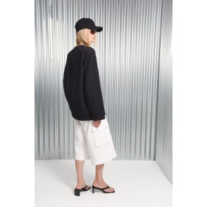 Arpyes Yoru Black Long-Sleeve Μπλούζα