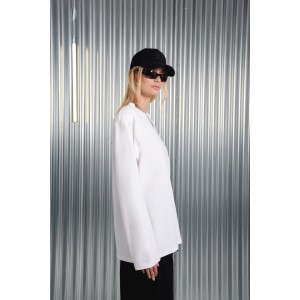 Arpyes Yoru White Long-Sleeve Μπλούζα
